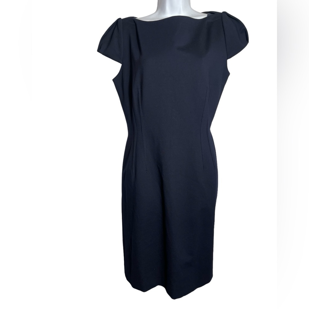 Antonio Melani dress size 12 navy‎ blue simple career dress or multi-occasion 💙